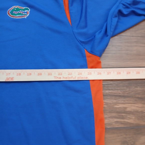 Vintage Florida Gators Polo Mens 2XL XXL Blue Golf Nike Team Performance Y2K - Picture 5 of 10